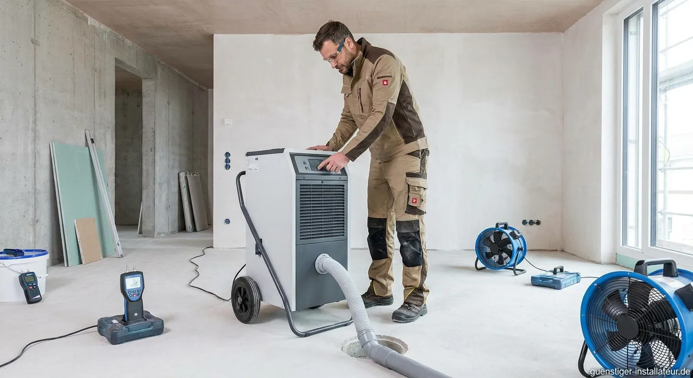 Bautrockner richtig einsetzen in einem Neubau