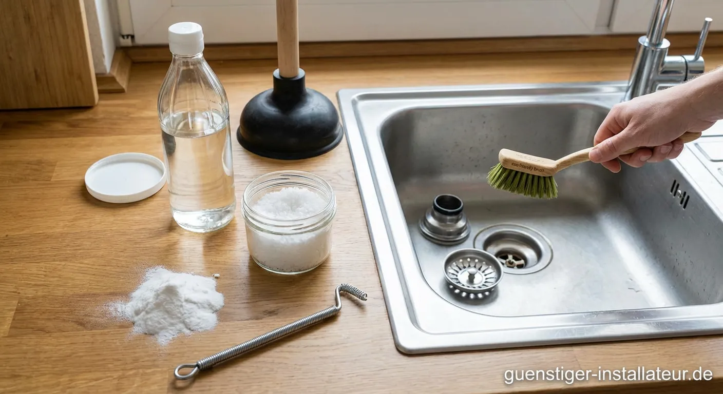 Natron und Essig als Hausmittel zur Rohrreinigung