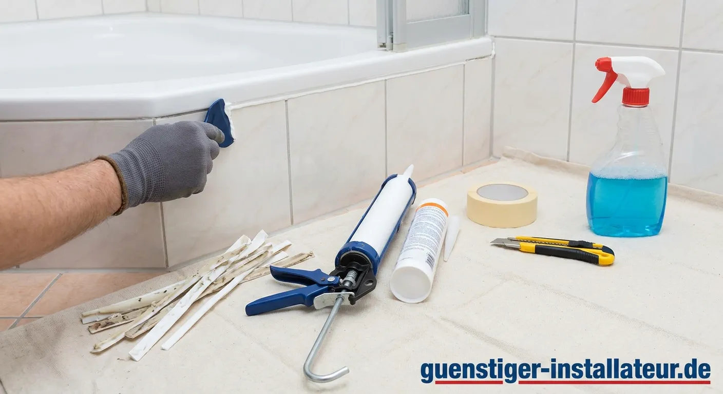 Professionelles Erneuern von Silikonfugen im Badezimmer