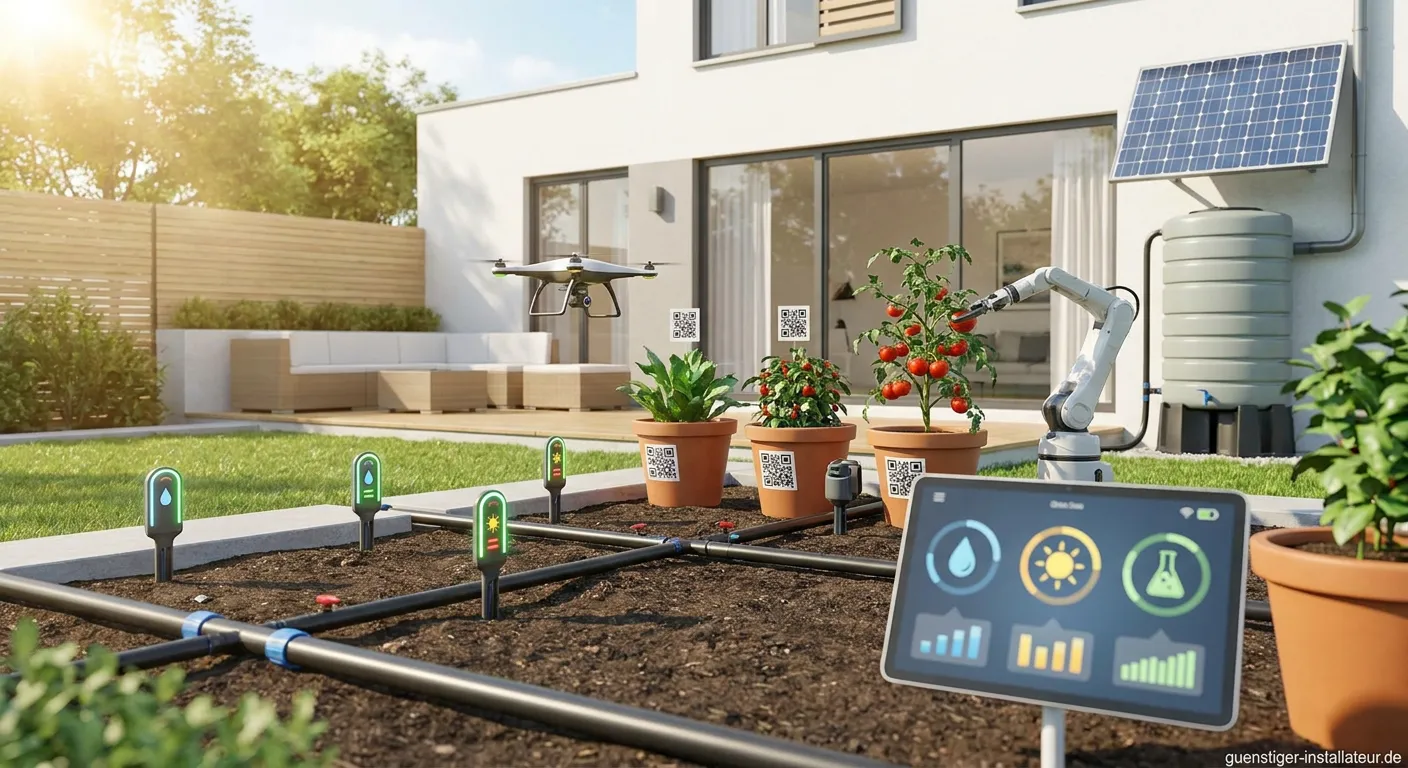 Smart-Garden-Systeme mit automatischer Bewässerung im modernen Garten
